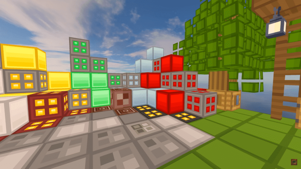 Icymonkey texture pack ores — simple 8-bit style ores with colored outlines for better visibility